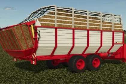Efficient Trailer-Collector Fortschritt HTS 7104 for Grass, Hay, and Straw in FS25 — 6