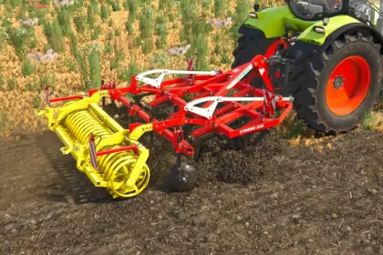 Ефективний Культиватор Pöttinger SYNKRO 3030 для Ідеального Обробітку Ґрунту в FS25 — 1