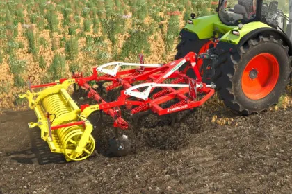 Ефективний Культиватор Pöttinger SYNKRO 3030 для Ідеального Обробітку Ґрунту в FS25 — 3