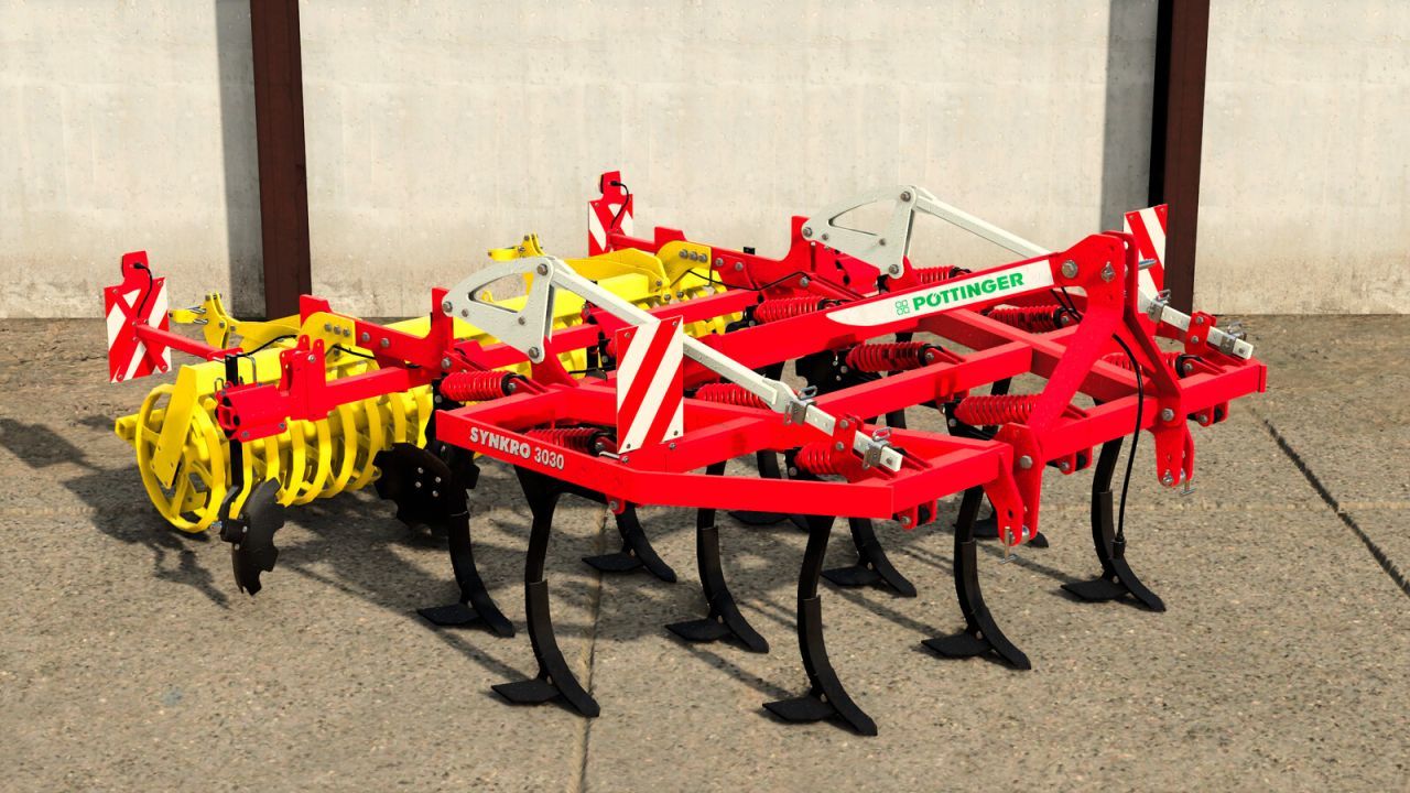Ефективний Культиватор Pöttinger SYNKRO 3030 для Ідеального Обробітку Ґрунту в FS25