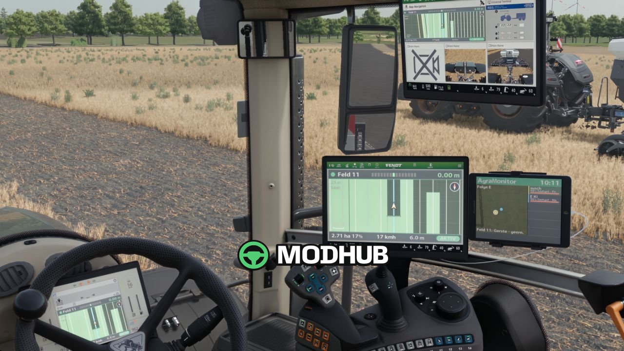 AgraGPS V1.1 para FS25 – Terminal GPS para tratores