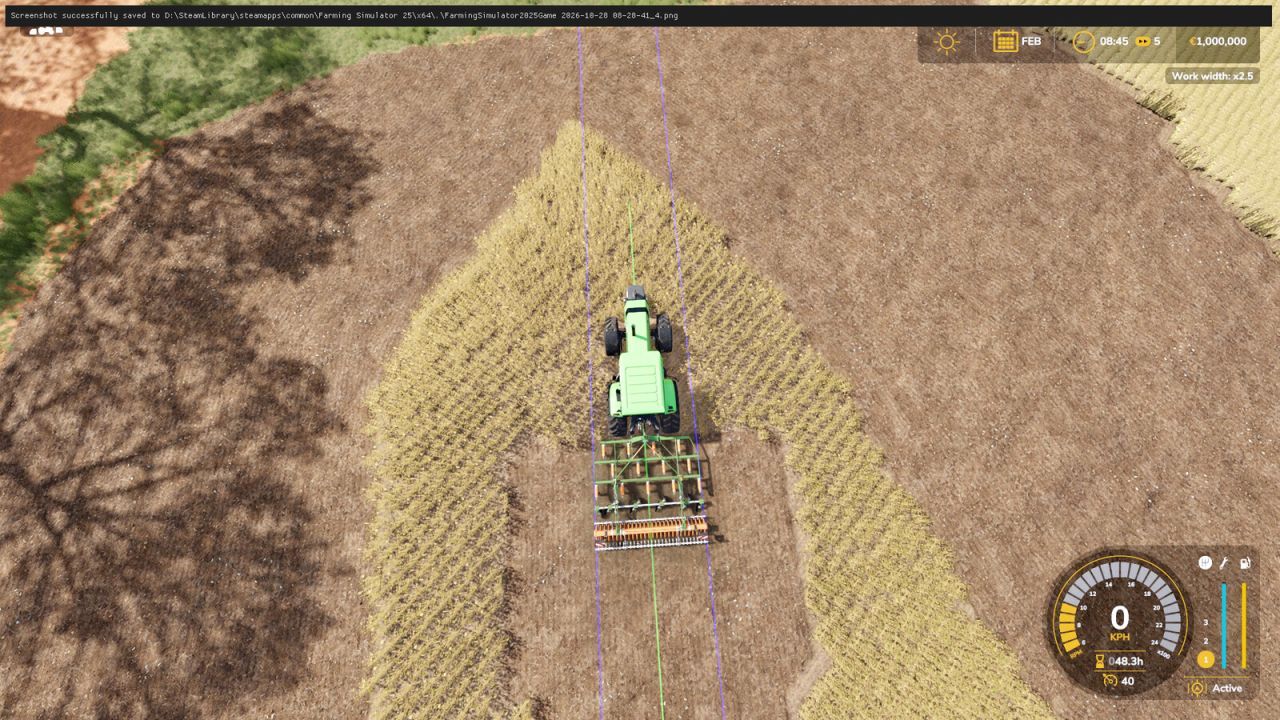 Work Width Multiplier for Farming Simulator 25