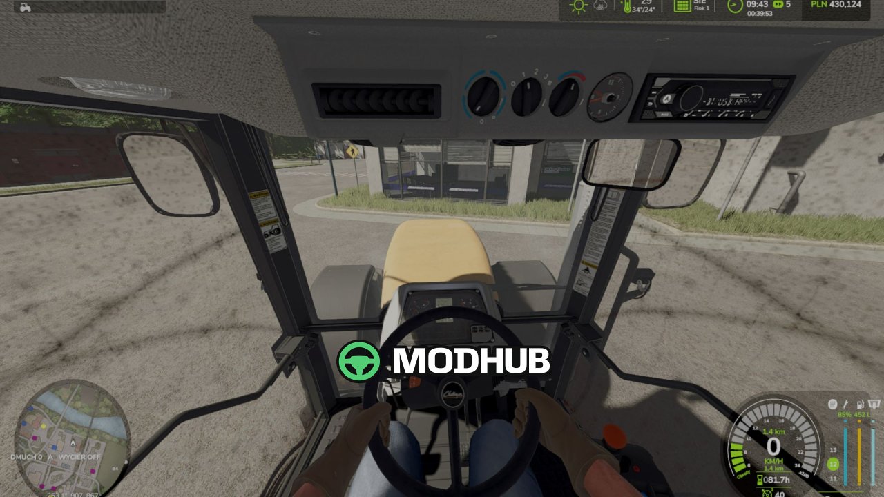 Real Glass V1.1.1.2 para FS25 - Sujeira realista e lavador de para-brisa