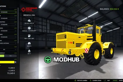 Traktor KIROVETS K-700A K-701 V1.2 für FS25 — 2