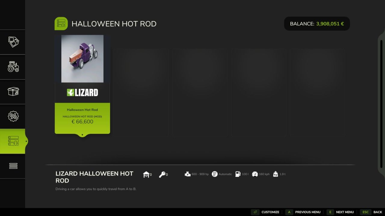 Hot Rod Halloween pour Farming Simulator 25 – V8 monstrueux