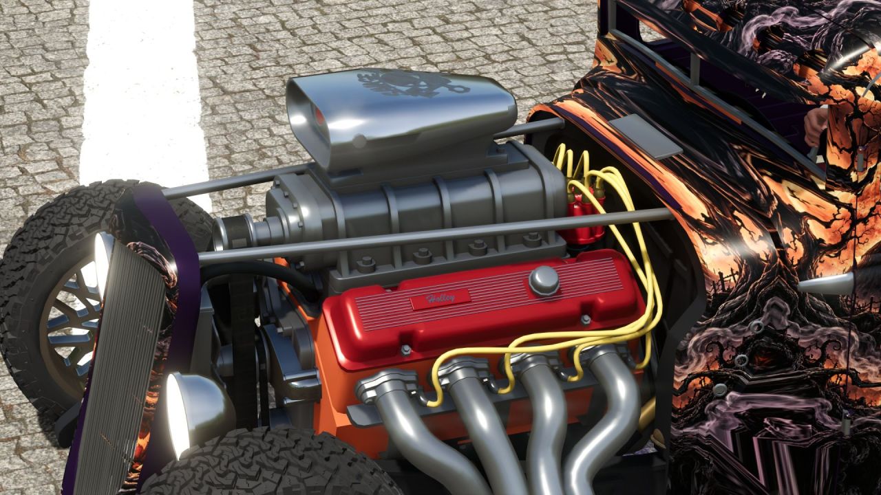 Hot Rod Halloween pour Farming Simulator 25 – V8 monstrueux