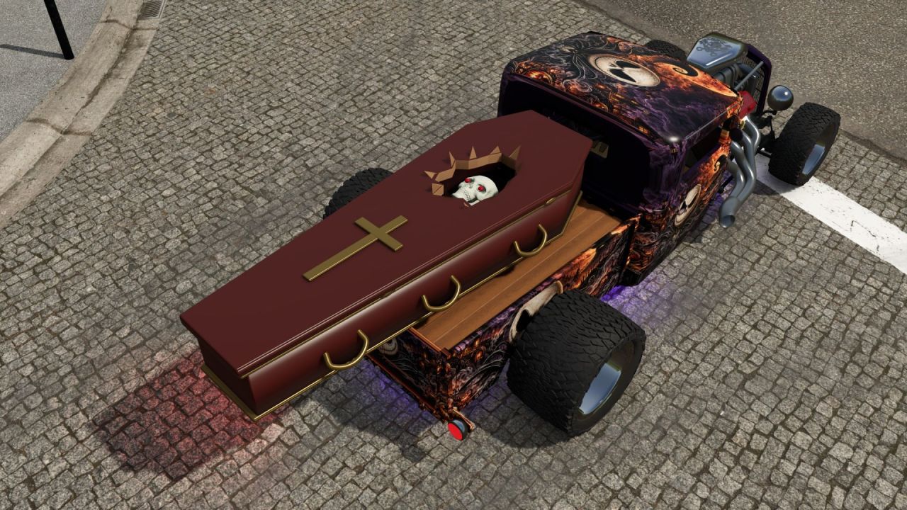 Hot Rod Halloween pour Farming Simulator 25 – V8 monstrueux