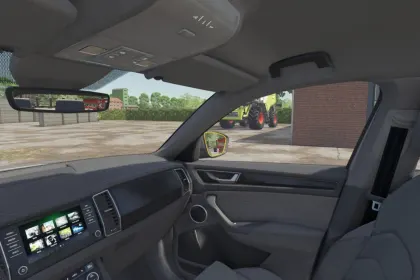 Wygodny Mod Moveable Mirrors dla Farming Simulator 25 — Konfigurowane Lusterka w Czasie Rzeczywistym — 1