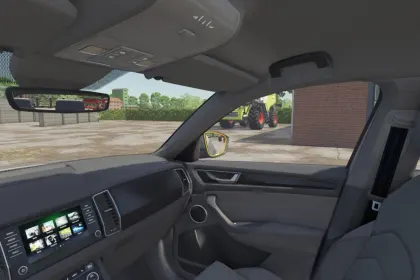 Wygodny Mod Moveable Mirrors dla Farming Simulator 25 — Konfigurowane Lusterka w Czasie Rzeczywistym — 2