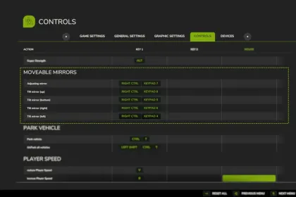 Wygodny Mod Moveable Mirrors dla Farming Simulator 25 — Konfigurowane Lusterka w Czasie Rzeczywistym — 3