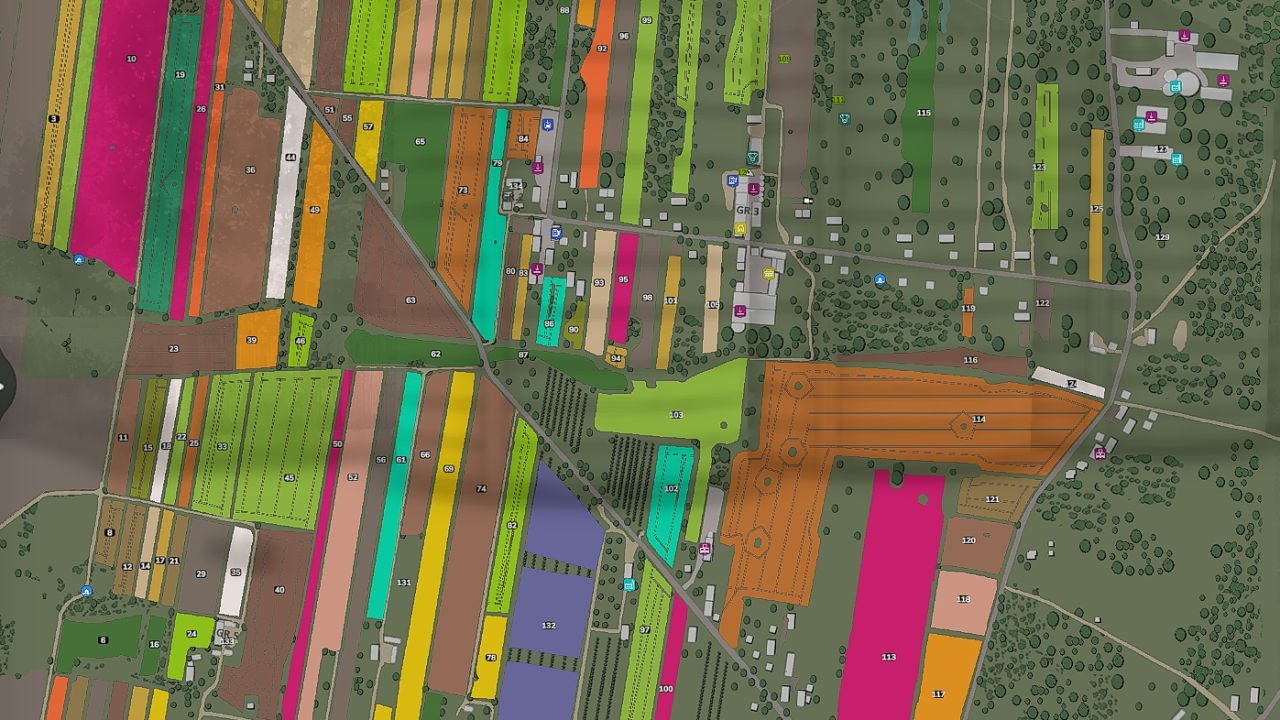 Carte Zdziechów pour Farming Simulator 25 - Village polonais réaliste