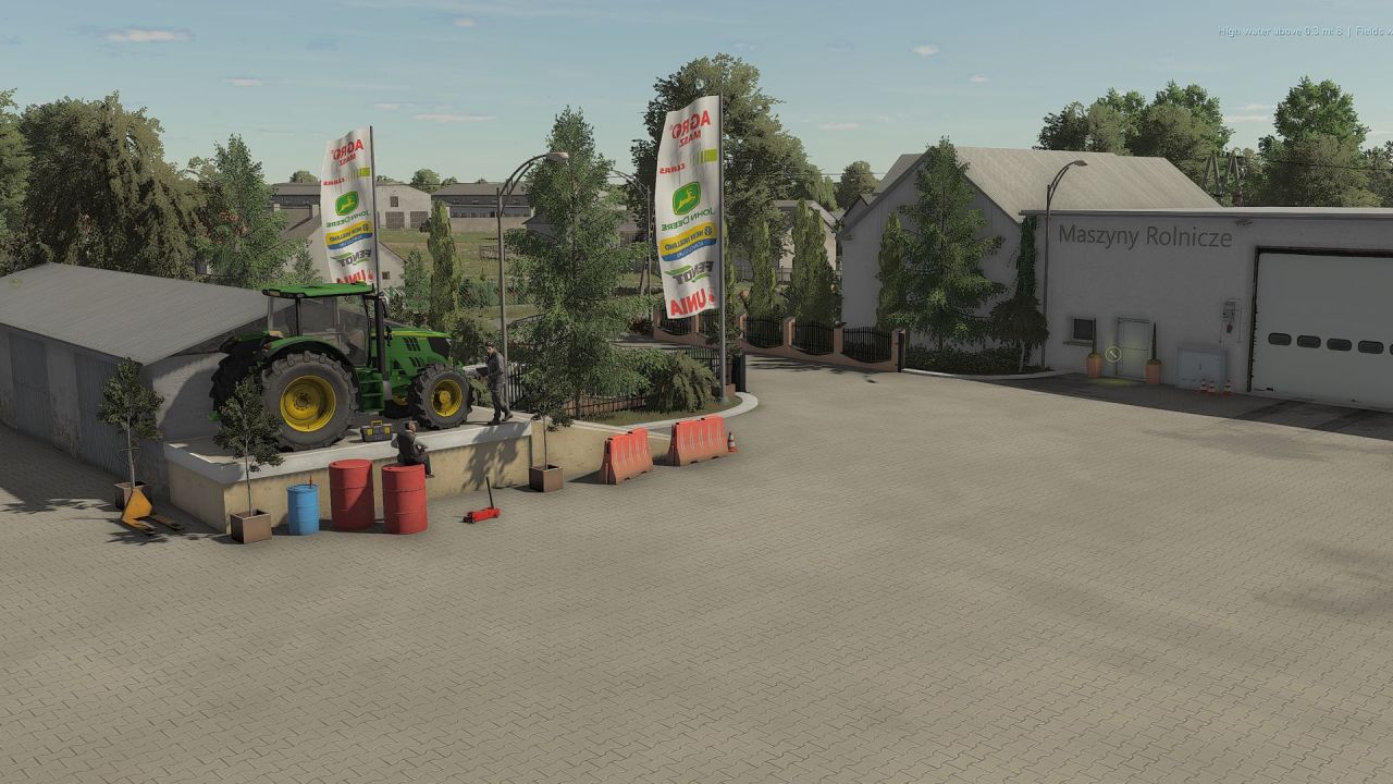 Carte Zdziechów pour Farming Simulator 25 - Village polonais réaliste