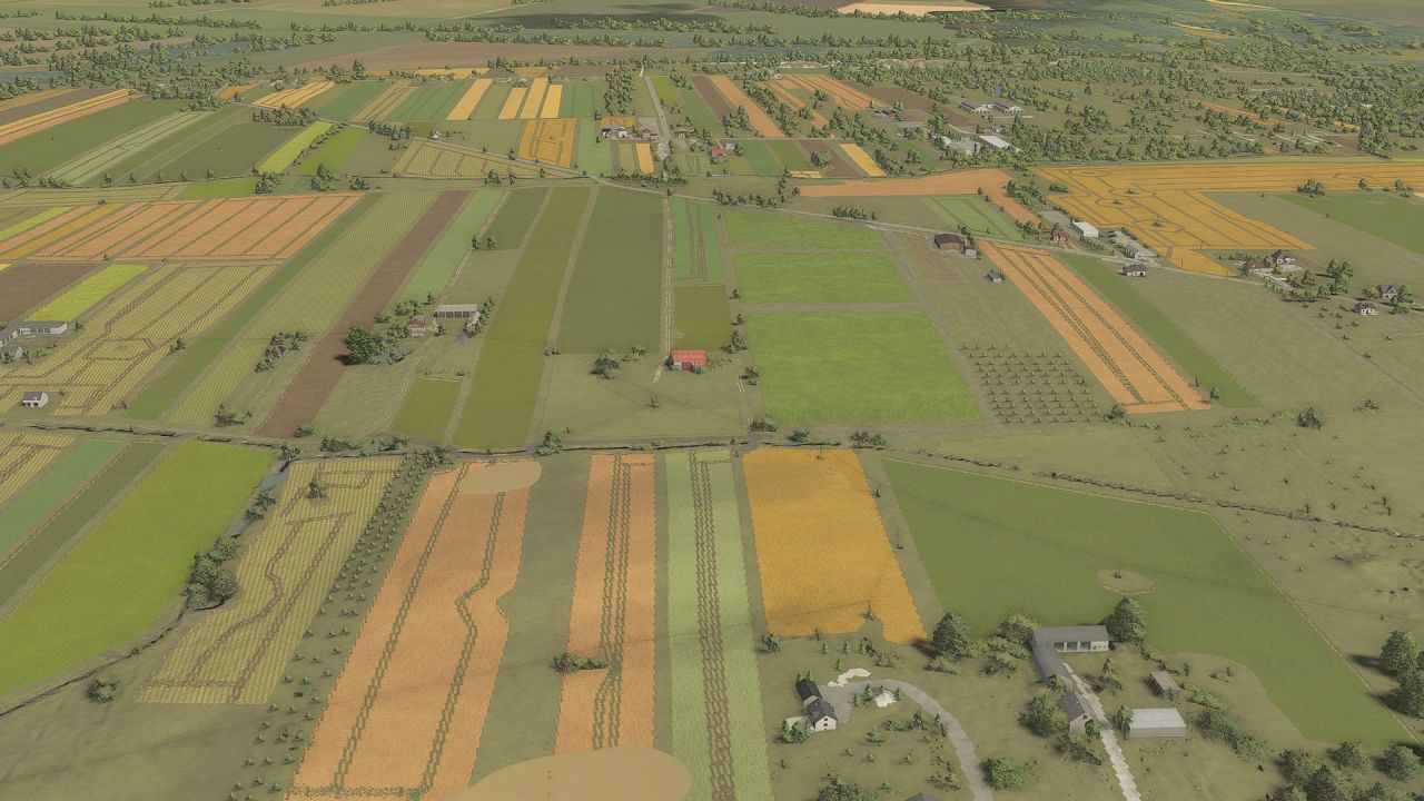 Carte Zdziechów pour Farming Simulator 25 - Village polonais réaliste