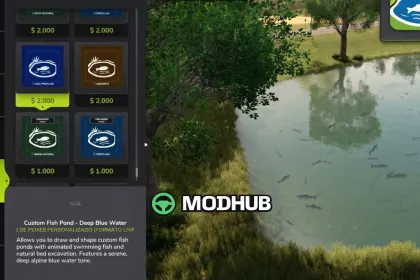 Custom Fish Pound v1.0 – Étangs décoratifs pour Farming Simulator 25 — 3