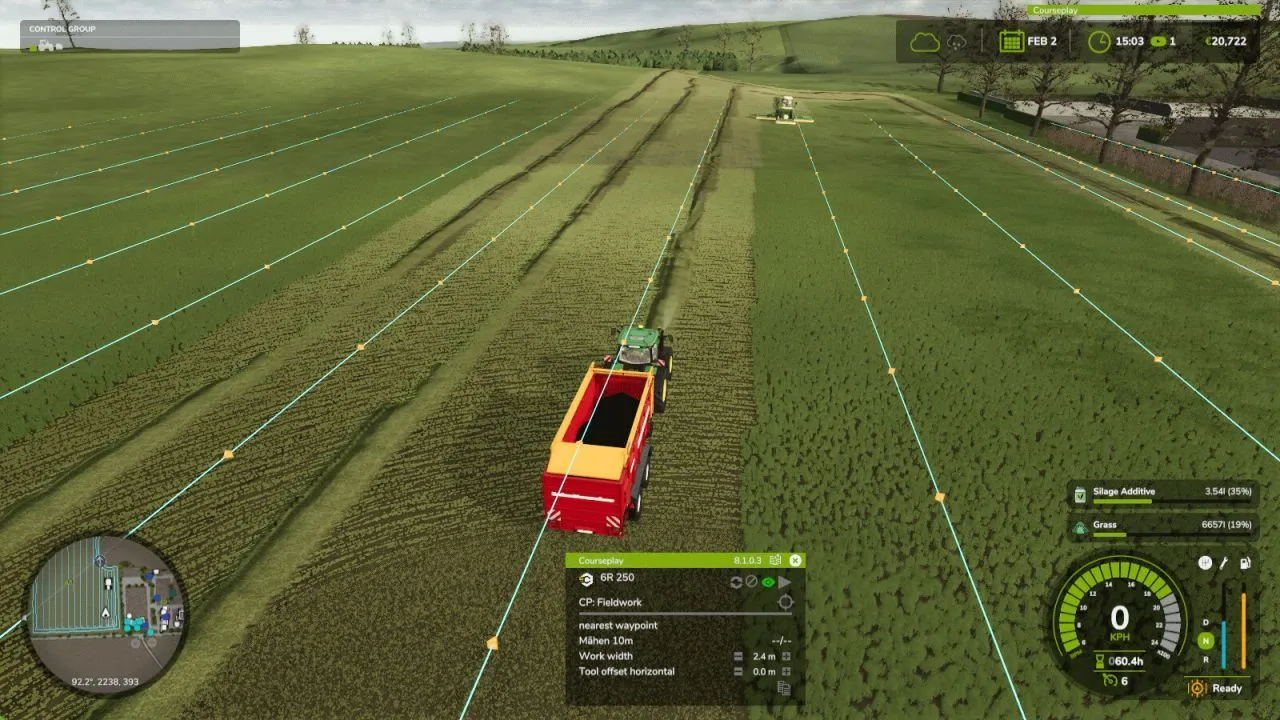 Efficient Courseplay GPS Extension for FS25 — Auto Steering by Courseplay