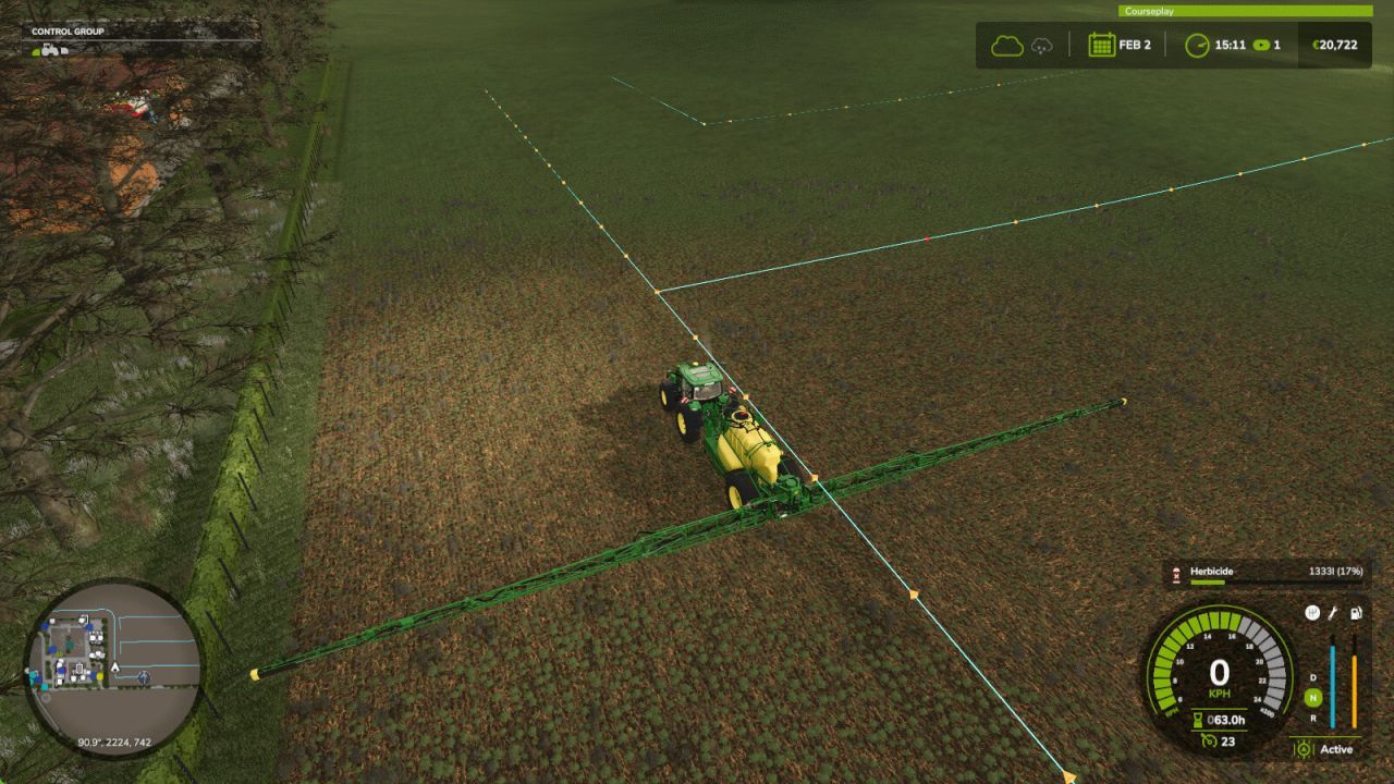 Efektywne rozszerzenie Courseplay GPS dla FS25 — Autopilot po kursach Courseplay - Zrzuty ekranu