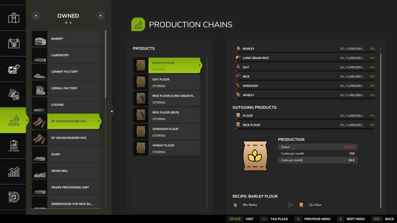 Getreidemühle DF Grain Crusher M53 für Farming Simulator 25