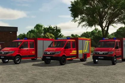 Маневрений Рятувальний MAN TGE TSF-W 2018 з Баком 1000 л для Farming Simulator 25 — 1