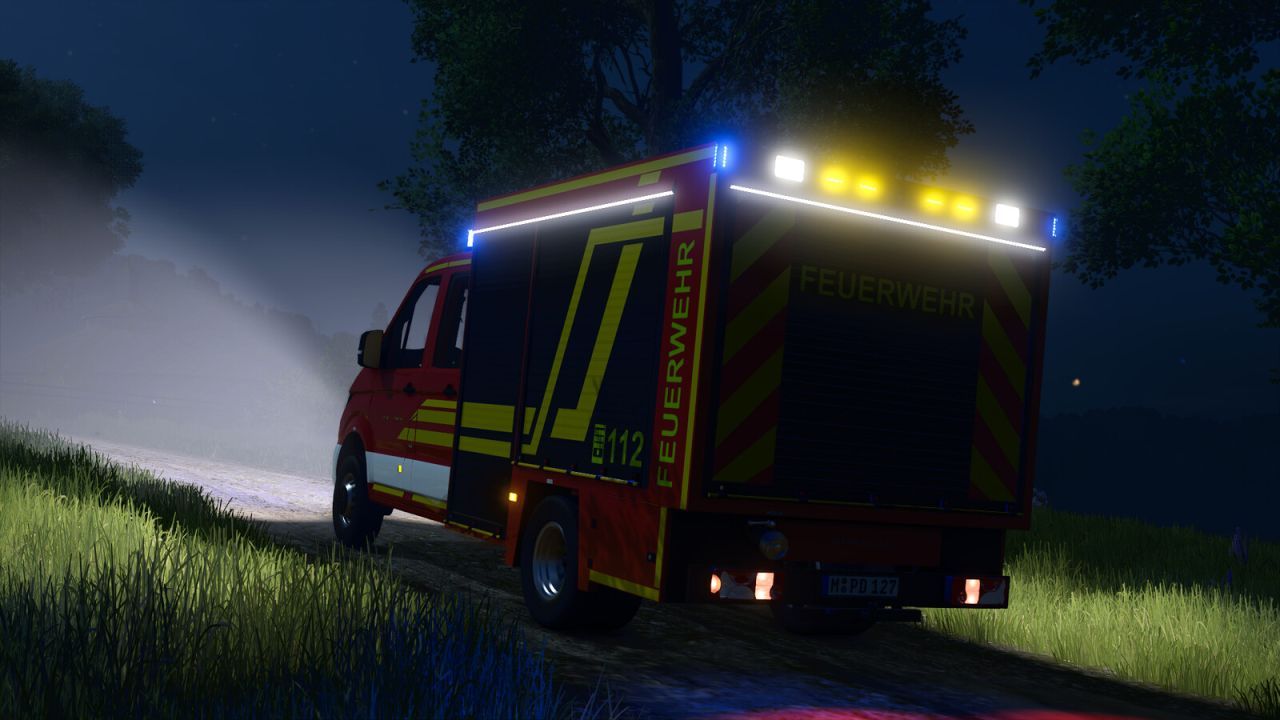 Маневрений Рятувальний MAN TGE TSF-W 2018 з Баком 1000 л для Farming Simulator 25