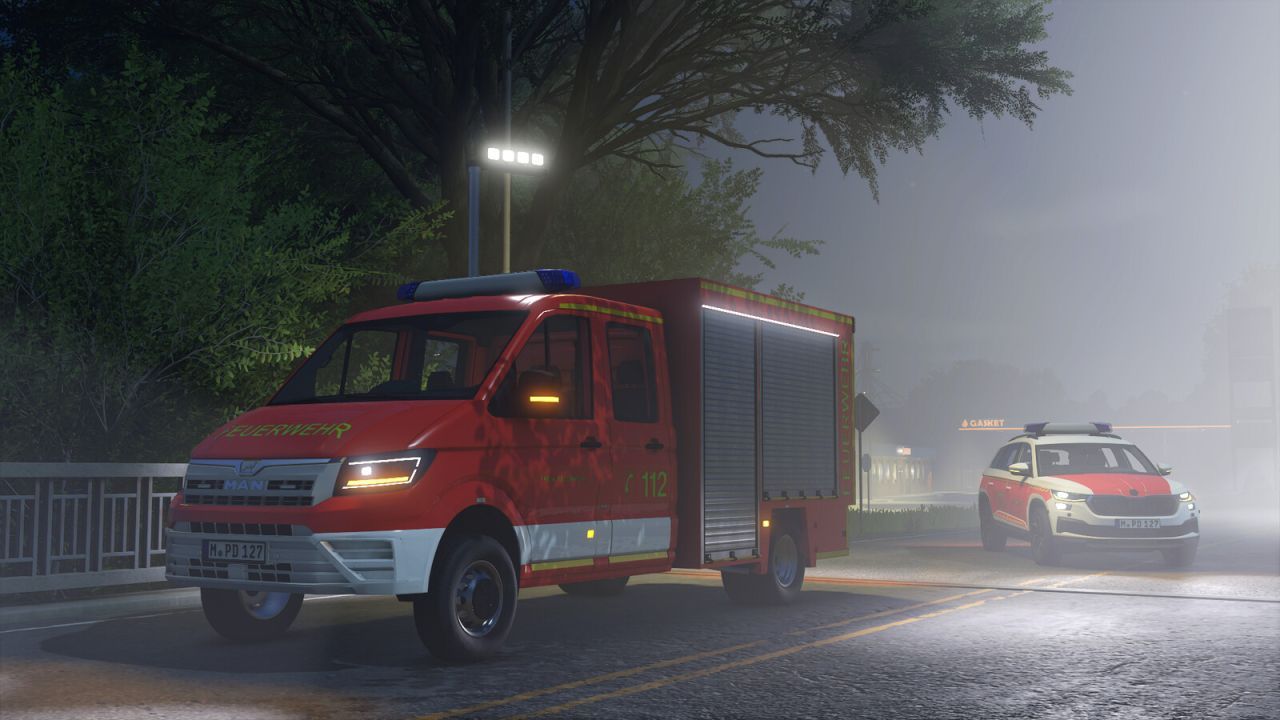 Маневрений Рятувальний MAN TGE TSF-W 2018 з Баком 1000 л для Farming Simulator 25