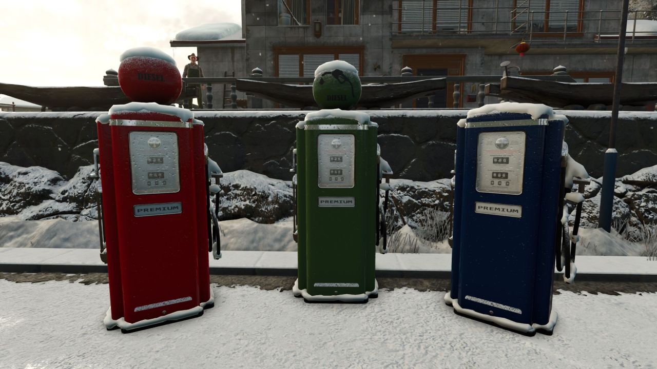 Ретро паливна колонка для Farming Simulator 25