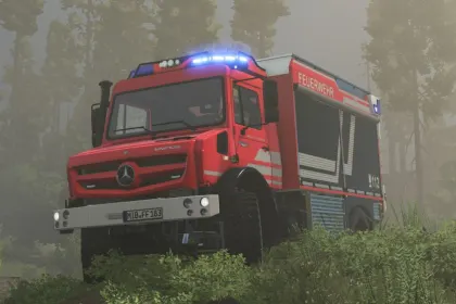 Потужна Пожежна Вантажівка Mercedes-Benz Unimog U5023 TLF3000/RW для Екстремального Бездоріжжя — 1