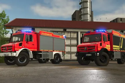 Потужна Пожежна Вантажівка Mercedes-Benz Unimog U5023 TLF3000/RW для Екстремального Бездоріжжя — 2