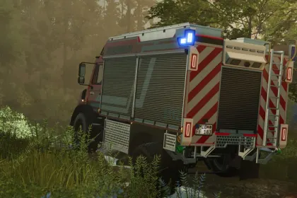 Потужна Пожежна Вантажівка Mercedes-Benz Unimog U5023 TLF3000/RW для Екстремального Бездоріжжя — 3