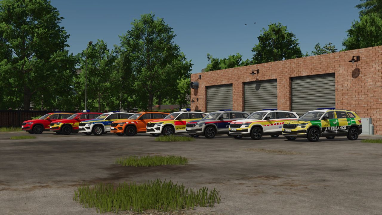 Universal Off-Road Vehicle Skoda Kodiaq for FS25 — Police, Ambulance, and Fire