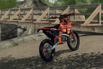 Мотоцикл KTM 350 EXC-F для Farming Simulator 22 — 2