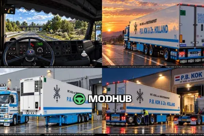 Remolque CHEREAU Vogelzang P.B. KOK & ZN Holland v2.0 para ETS2 — 4