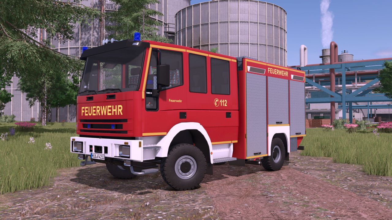 Kompakte Feuerwehrmaschine Lizard Unifire LF8/6 — 180 PS und 600 l Wasser für FS25