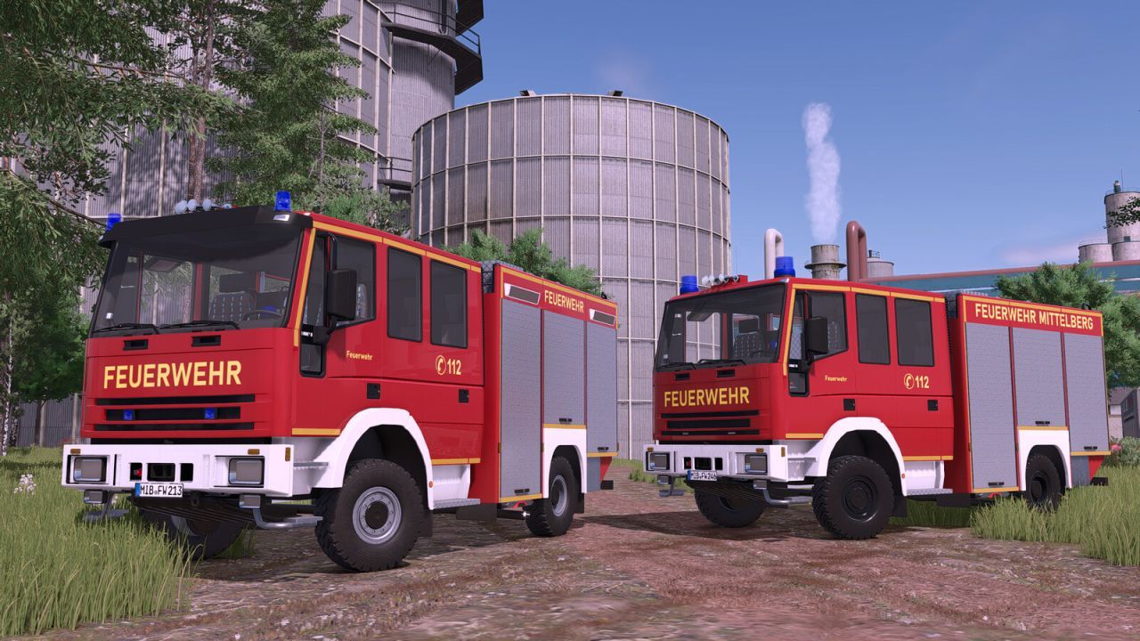 Kompakte Feuerwehrmaschine Lizard Unifire LF8/6 — 180 PS und 600 l Wasser für FS25