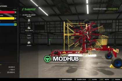 Розкидач Samasz Z2840 для FS25 — 5