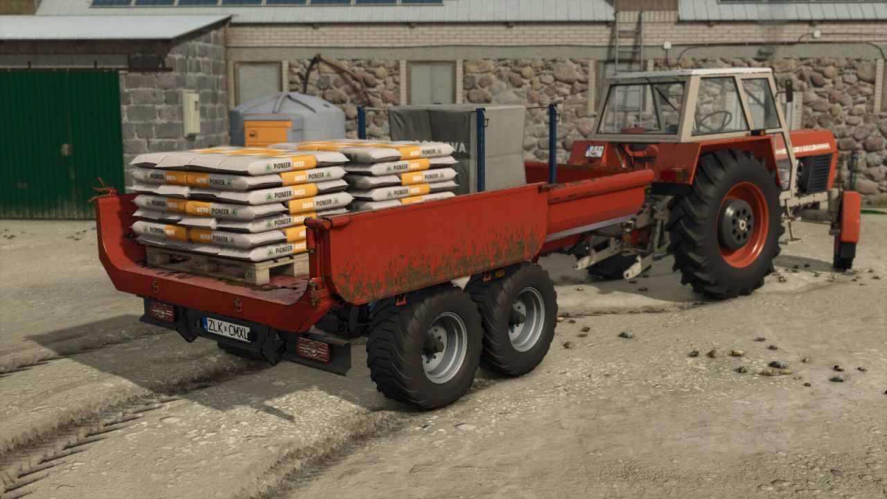 Effektiver Kippanhänger RCM PK1 für Bagger und Traktor in FS25