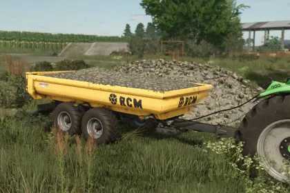 Effektiver Kippanhänger RCM PK1 für Bagger und Traktor in FS25 — 4