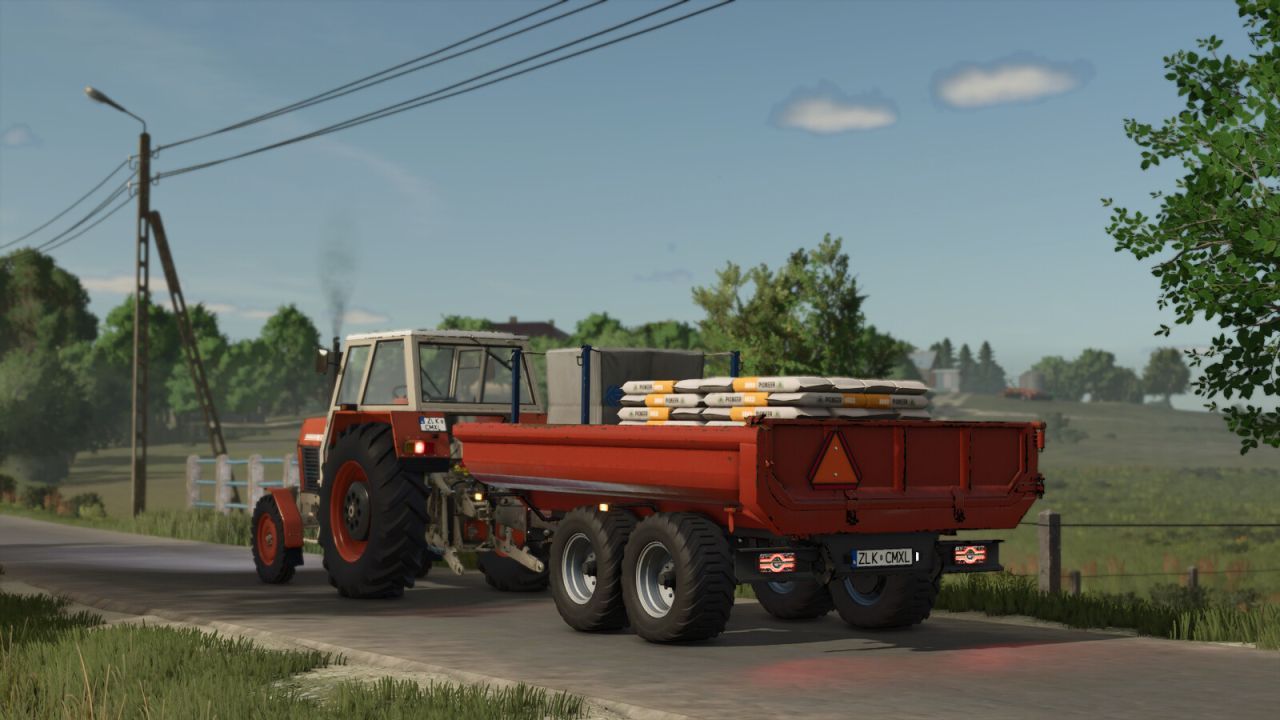 Effektiver Kippanhänger RCM PK1 für Bagger und Traktor in FS25