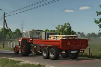 Effektiver Kippanhänger RCM PK1 für Bagger und Traktor in FS25 — 5