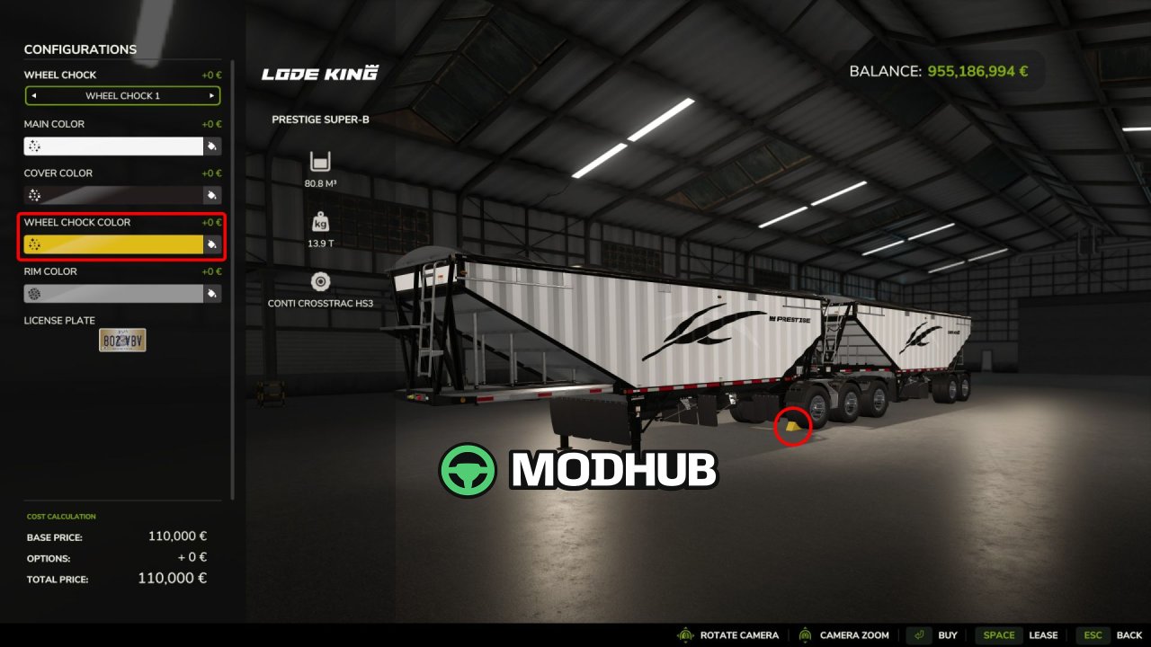Wheel Chock Customizer V1.0 для FS25