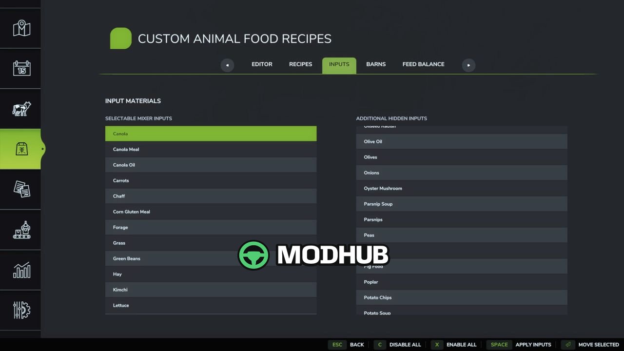 Script Custom Animal Food Recipes V1.0 per FS25