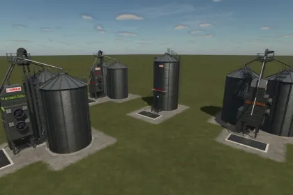 Gigantisches Paket Maps Ergänzungspaket für Farming Simulator 25 — 100+ Produktionen, Silos und Verkaufsstellen