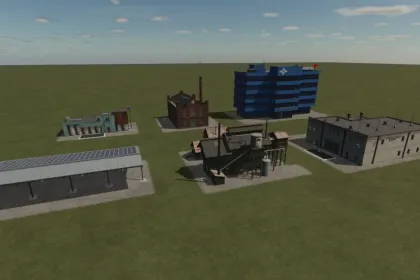 Гігантський Пакет Maps Supplementary Package для Farming Simulator 25 — 100+ Виробництв, Силосів і Точок Продажу