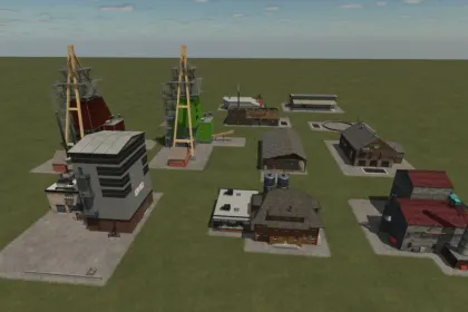 Гігантський Пакет Maps Supplementary Package для Farming Simulator 25 — 100+ Виробництв, Силосів і Точок Продажу