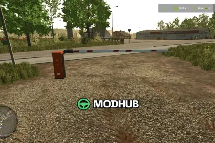 Manual barrier 4.5 meters v1.0 for FS25 — 2