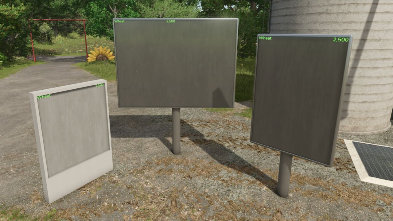 Effektives Digitaldisplay — Intelligente Anzeigetafeln für Lager und Produktion in Farming Simulator 25