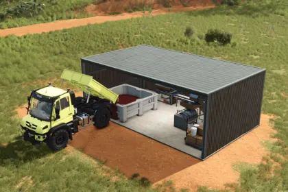 Small Coffee Factory for Farming Simulator 25 — 3