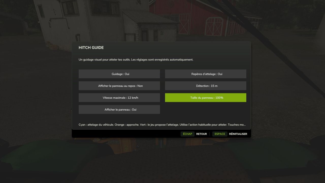 Guide d'attelage - Mod FS25