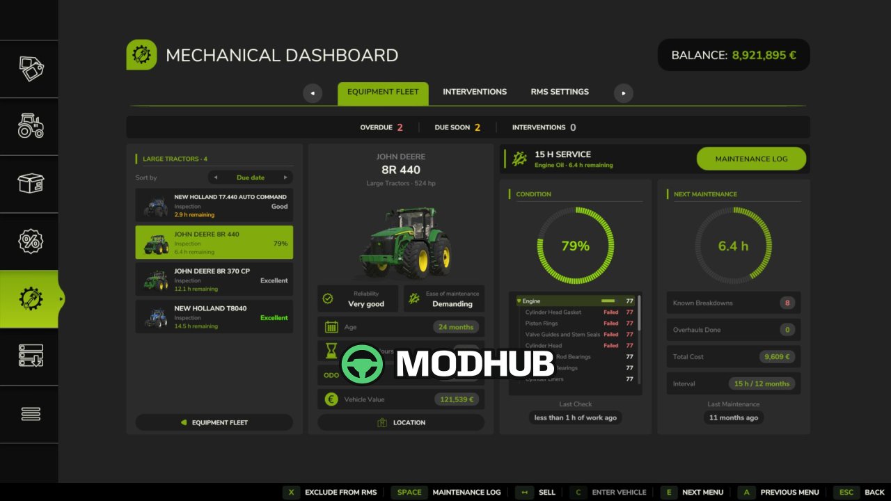 Реалістичні механічні системи RMS BETA 4 для FS25