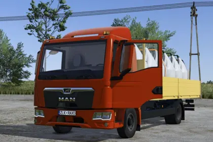 Потужна Вантажівка MAN TGL 12.220 для Farming Simulator 25 — Стиль, GPS та Кольорові Конфіги — 1