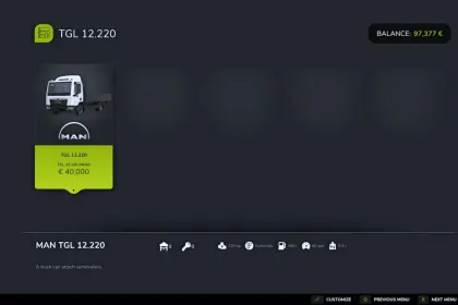 Потужна Вантажівка MAN TGL 12.220 для Farming Simulator 25 — Стиль, GPS та Кольорові Конфіги — 5